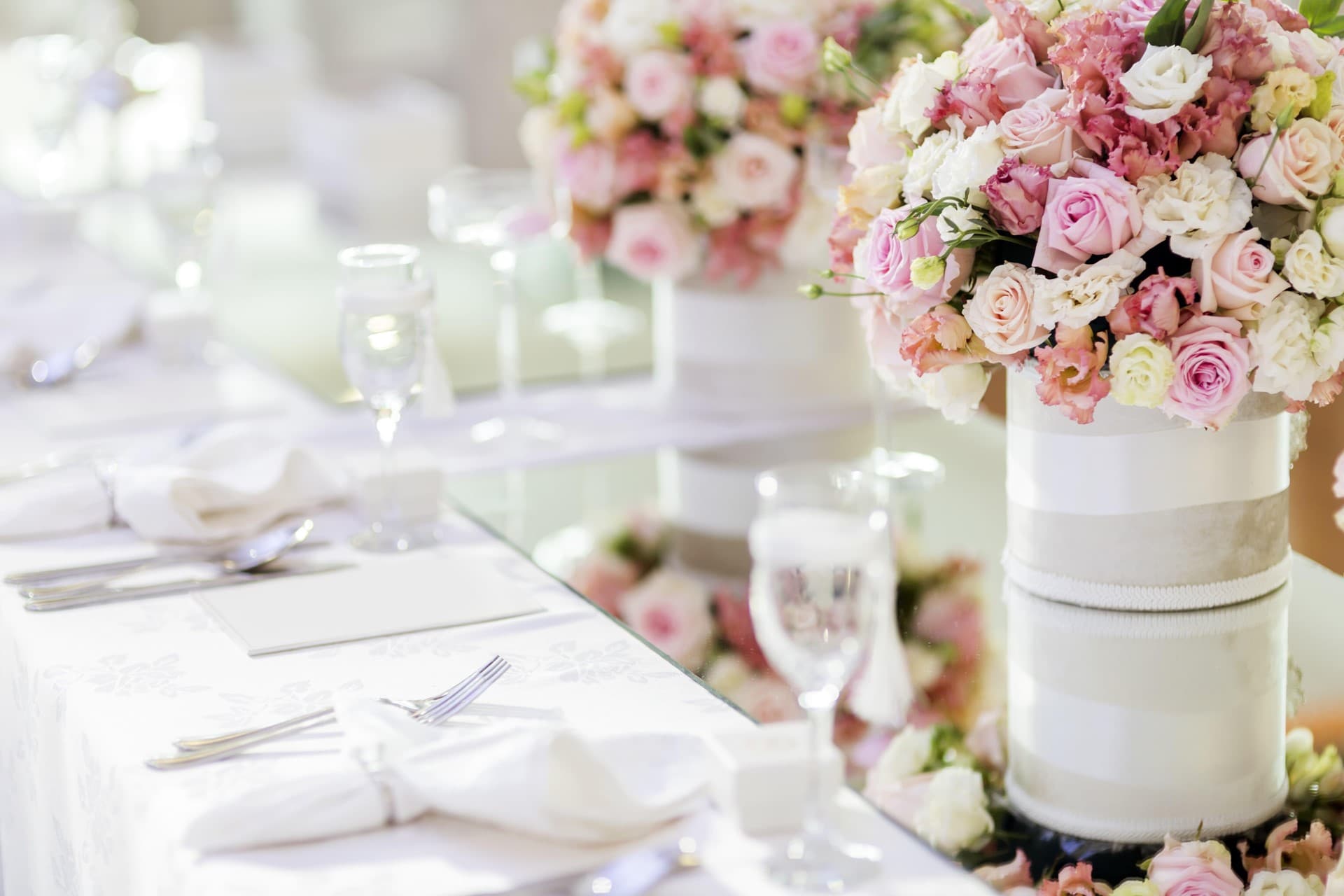 Centro de flores para bodas en Lugo